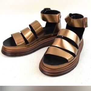 Dr. Martens Clarissa  Platform Sandals in Bronze   Rare Limited edition